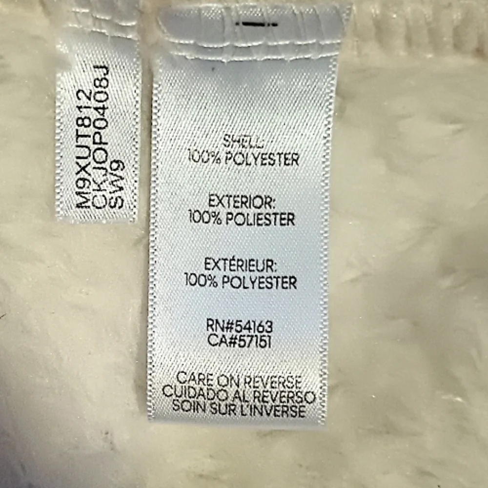 Calvin Klein | Fleece Full-Zip Vest | Ivory | Size Medium | EUC - Picture 6 of 10